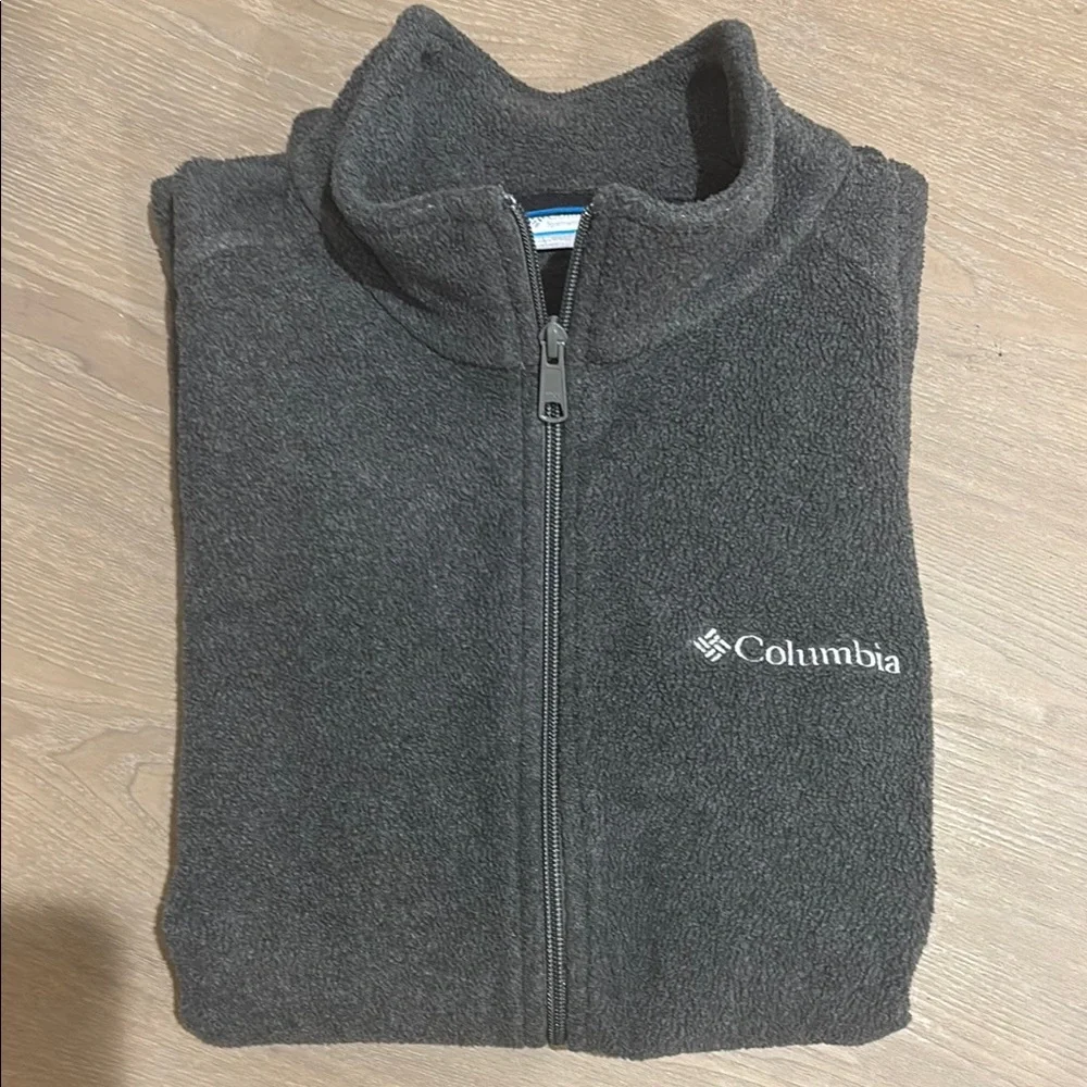 Columbia Charcoal Gray Men’s Fleece Vest - Size Large - Picture 4 of 7